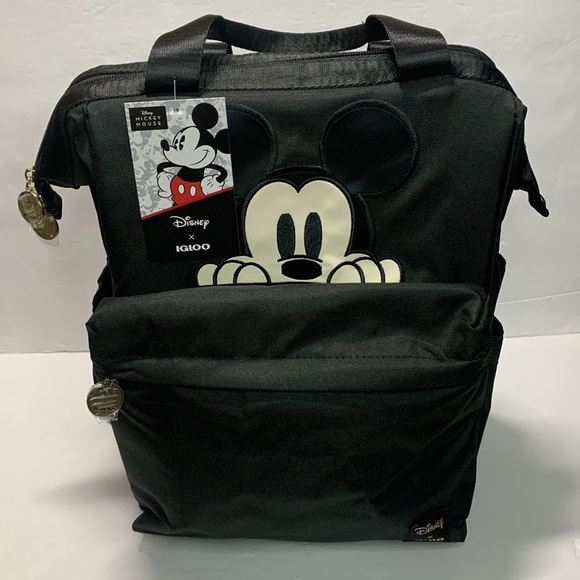 Disney Mickey Mouse Insulated Cooler Backpack 24 Can Capacity Black NWT - Picture 13 of 14